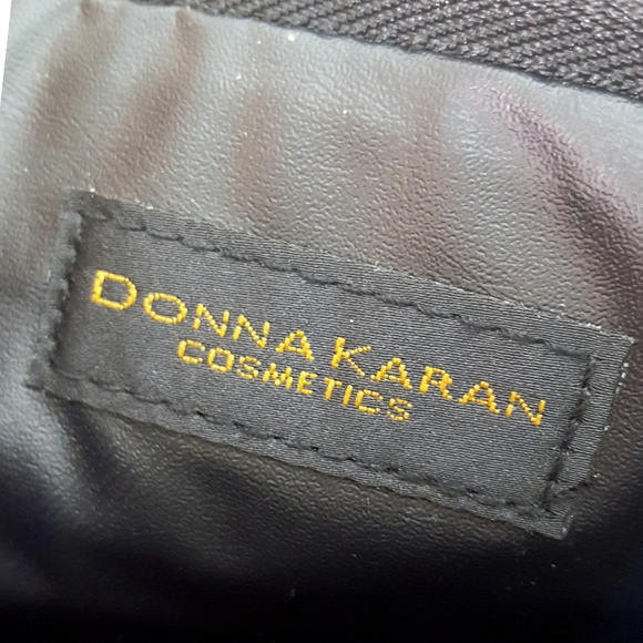Donna Karan🖤Black Faux Suede Cosmetics Bag - Picture 4 of 4
